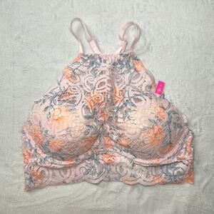 PINK Victoria’s Secret Floral‎ Push Up Women’s Lace Bralette Small